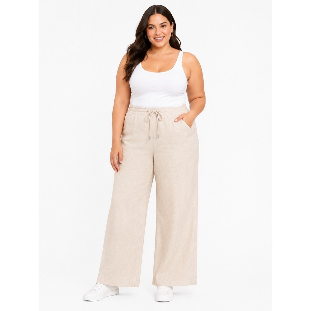 Tommy Bahama Linen Pants Womens Size 14 Resort Vacation Beach Coastal